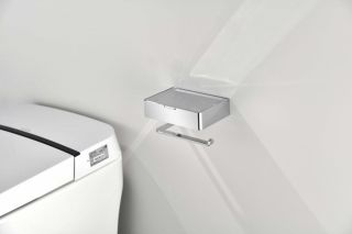 Настенный бумагодержатель плоский Grocenberg AC0050 (Хром)